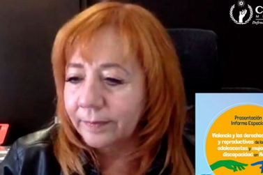 La presidenta de la CNDH, Rosario Piedra Ibarra, presentó el Informe Especial sobre Violencia y Los Derechos Sexuales y Reproductivos de las Niñas, Adolescentes y Mujeres con Discapacidad en México 