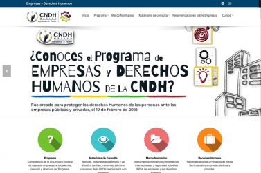 Micrositio Empresas y Derechos Humanos