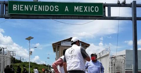 CNDH vigila el respeto a los derechos humanos de caravana migrante 