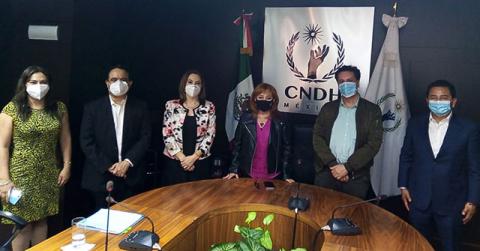 CNDH e INAI Estrechan lazos de comunicación y colaboración 