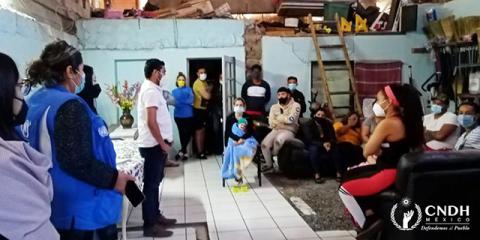 CNDH y ACNUR Realizaron visitas a albergues para migrantes en Ciudad Juárez, Chihuahua