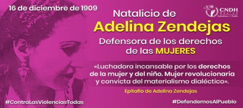 Adelina Zendejas Defensora de los derechos de las mujeres