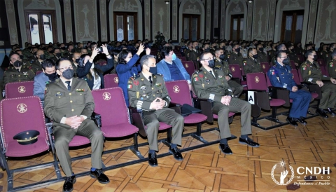 Clausura de los cursos de capacitación en materia de DDHH proporcionados a elementos de la SEDENA