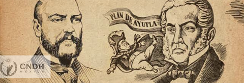 Proclamación del Plan de Ayutla, impulsa la revolución que da fin a la dictadura de Santa Anna y convoca al Constituyente de 1857 de México.