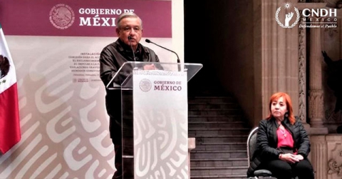 CNDH acompaña la instalación de la Comisión para el Acceso a la Verdad, el Esclarecimiento Histórico y el Impulso a la Justicia de Violaciones graves a los DDHH, presentada por el gobierno de México