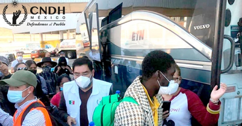 CNDH celebra el acuerdo realizado entre la Caravana Migrante y la SEGOB a fin de apoyar a los integrantes del contingente