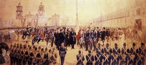 Triunfo de la República Entrada triunfal de Juárez a la Ciudad de México