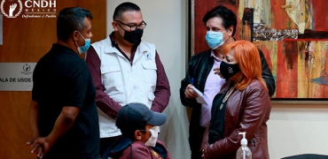 CNDH se reúne con representantes de la Caravana Migrante para intervenir en defensa de los derechos de las personas migrantes en nuestro país.