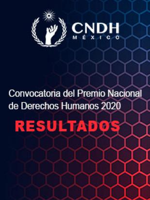 Resultados del Premio Nacional de Derechos Humanos 2020