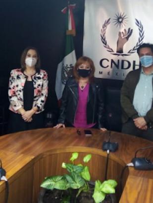 CNDH e INAI estrechan lazos de comunicación y colaboración