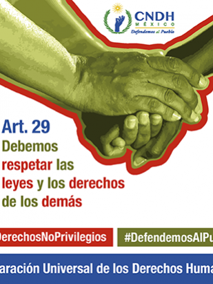 Debemos respetar las leyes y los derechos de los demás