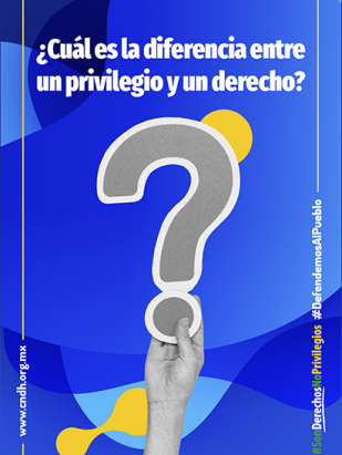 ¿Cuál es la diferencia entre un privilegio y un derecho?