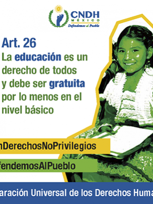 La educación es un derecho de todos y debe ser gratuita por lo menos en el nivel básico