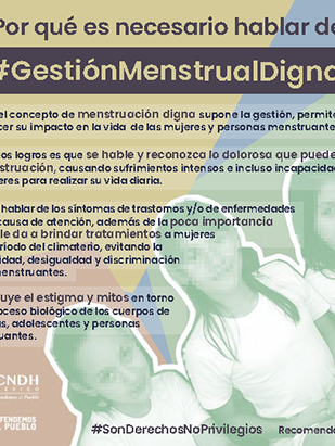 Por qué es necesario hablar de #GestiónMenstrualDigna?