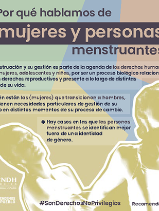 Por qué hablamos de mujeres y personas menstruantes?