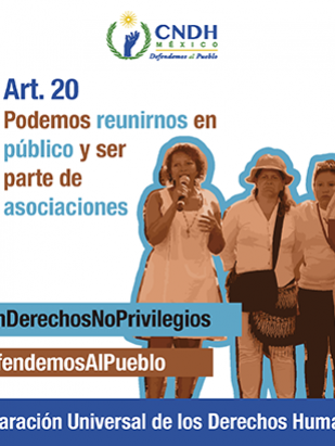 Podemos reunirnos en público y ser parte de asociaciones