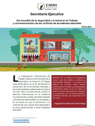 Día Mundial de la Seguridad y la Salud en el Trabajo y conmemoración de las víctimas de accidentes laborales