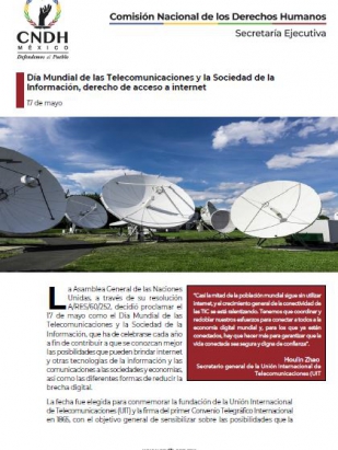 Día Mundial de las Telecomunicaciones y la Sociedad de la Información, derecho de acceso a internet
