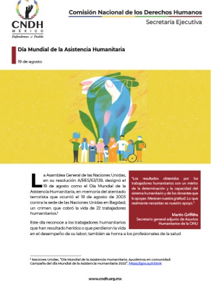 Día Mundial de la Asistencia Humanitaria