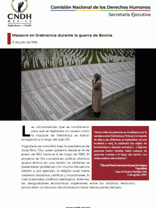 Masacre en Srebrenica durante la guerra de Bosnia