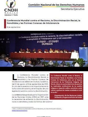 Conferencia Mundial contra el Racismo, la Discriminación Racial, la Xenofobia y las Formas Conexas de Intolerancia