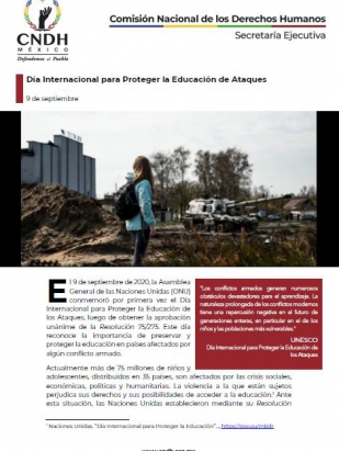 Día Internacional para Proteger la Educación de Ataques