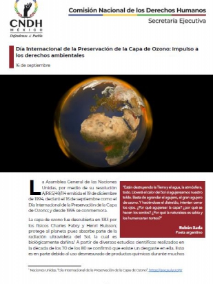 Día Internacional de la Preservación de la Capa de Ozono: impulso a los derechos ambientales