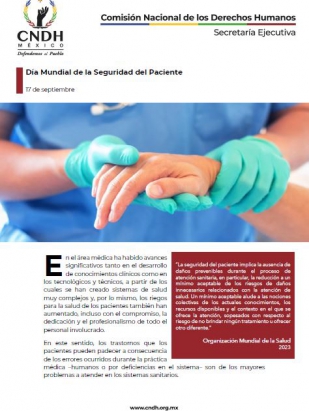 Día Mundial de la Seguridad del Paciente