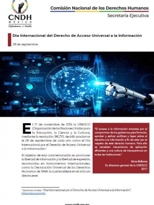 Día Internacional del Derecho de Acceso Universal a la Información