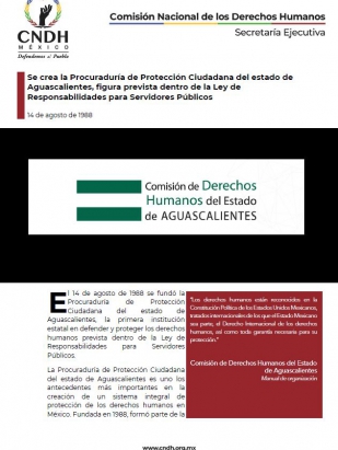 Se crea la Procuraduría de Protección Ciudadana del estado de Aguascalientes, figura prevista dentro de la Ley de Responsabilidades para Servidores Públicos