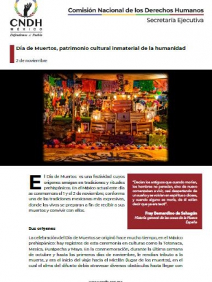 Día de Muertos, patrimonio cultural inmaterial de la humanidad