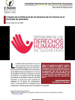Creación de la Defensoría de los Derechos de los Vecinos en el Municipio de Querétaro