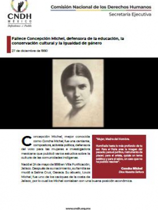 Fallece Concepción Michel, defensora de la educación, la conservación cultural y la igualdad de género