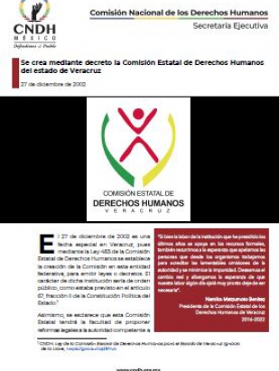 Se crea mediante decreto la Comisión Estatal de Derechos Humanos del estado de Veracruz