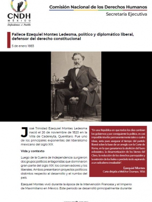 Fallece Ezequiel Montes Ledesma, político y diplomático liberal, defensor del derecho constitucional