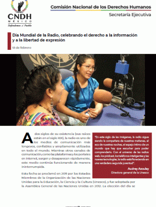 Día Mundial de la Radio, celebrando el derecho a la información y a la libertad de expresión