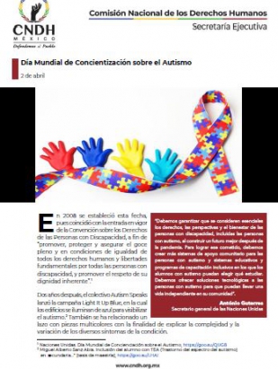 Día Mundial de Concientización sobre el Autismo