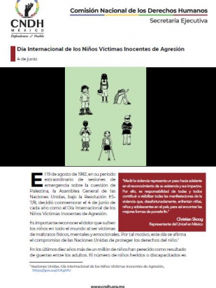 Día Internacional de los Niños Víctimas Inocentes de Agresión