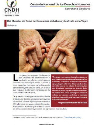 Día Mundial de Toma de Conciencia del Abuso y Maltrato en la Vejez