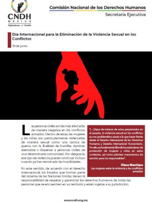 Día Internacional para la Eliminación de la Violencia Sexual en los Conflictos