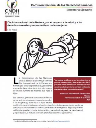 Día Internacional de la Partera, por el respeto a la salud y a los derechos sexuales y reproductivos de las mujeres