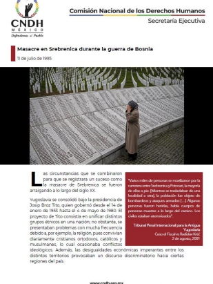 Masacre en Srebrenica durante la guerra de Bosnia