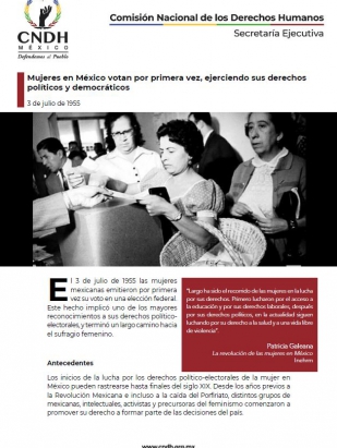 Mujeres en México votan por primera vez, ejerciendo sus derechos políticos y democráticos