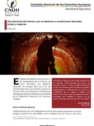 Día Nacional del Minero: por el derecho a condiciones laborales justas y seguras