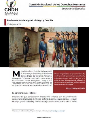 Fusilamiento de Miguel Hidalgo y Costilla