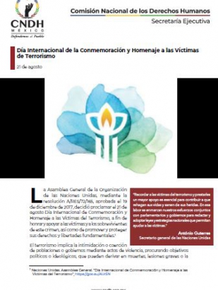 Día Internacional de la Conmemoración y Homenaje a las Víctimas de Terrorismo