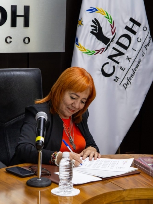 La CNDH y la Universidad Rosario Castellanos firman convenio general de colaboración para la promoción y estudio de la cultura de paz y DDHH