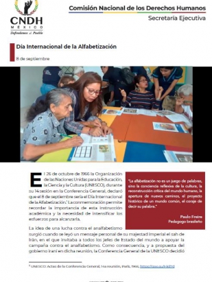 Día Internacional de la Alfabetización