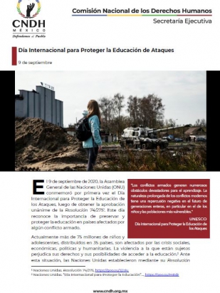 Día Internacional para Proteger la Educación de Ataques