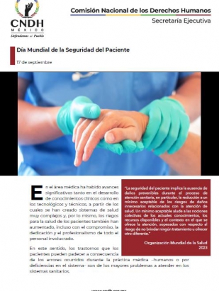 Día Mundial de la Seguridad del Paciente